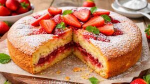 Torta versata alle fragole civitasonline.it