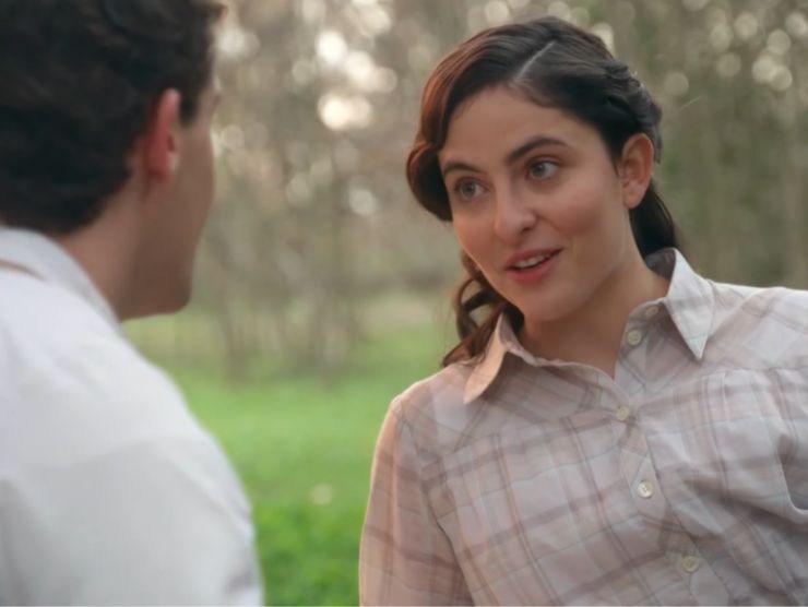 Lope e Vera che fanno un picnic